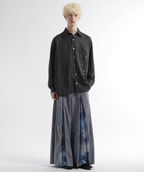 HARE（ハレ）の「SUMI ARTシャツ(HARE)（シャツ/ブラウス・メンズ・ブラック系その他2/ブラック/ブラック系その他・FREE）」の6枚目の写真