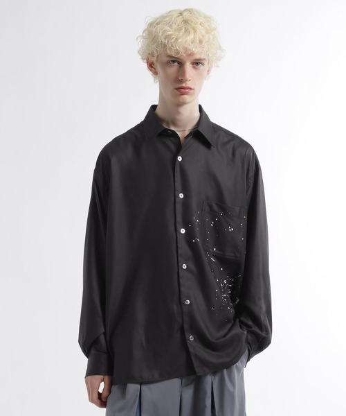 HARE（ハレ）の「SUMI ARTシャツ(HARE)（シャツ/ブラウス・メンズ・ブラック系その他2/ブラック/ブラック系その他・FREE）」の11枚目の写真