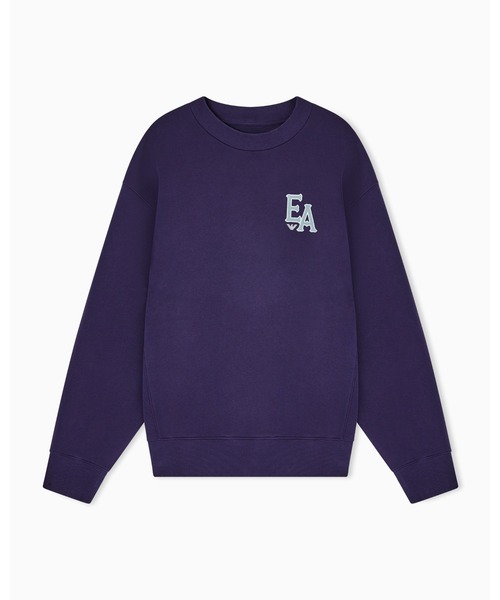 EMPORIO ARMANI(エンポリオアルマーニ)の「【エンポリオ アルマーニ】ASV Eagle Club スウェットシャツ オーガニックジャージー プリント(スウェット・メンズ・ダークパープル・LARGE/MEDIUM/SMALL/X-LARGE)」の5枚目の写真