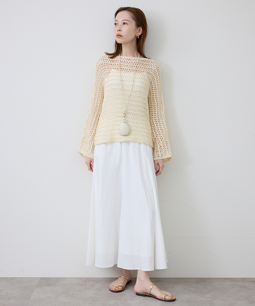 NICOLAS LAINAS(ニコラスライナス)の「NICOLAS LAINAS/ニコラスライナス SLOBE別注 メタルフラットサンダル(サンダル・レディース・ベージュ・38/37/36/35)」の7枚目の写真