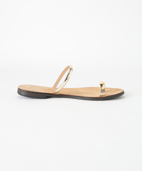 NICOLAS LAINAS(ニコラスライナス)の「NICOLAS LAINAS/ニコラスライナス SLOBE別注 メタルフラットサンダル(サンダル・レディース・ベージュ・38/37/36/35)」の13枚目の写真