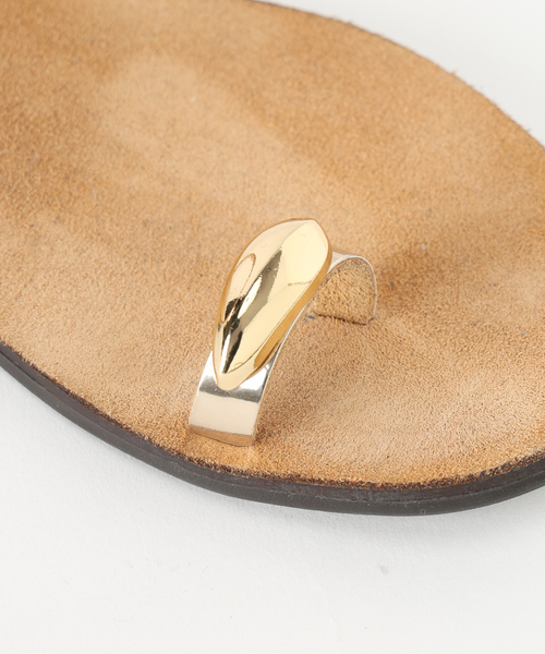 NICOLAS LAINAS(ニコラスライナス)の「NICOLAS LAINAS/ニコラスライナス SLOBE別注 メタルフラットサンダル(サンダル・レディース・ベージュ・38/37/36/35)」の18枚目の写真