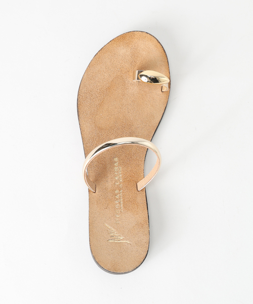 NICOLAS LAINAS(ニコラスライナス)の「NICOLAS LAINAS/ニコラスライナス SLOBE別注 メタルフラットサンダル(サンダル・レディース・ベージュ・38/37/36/35)」の19枚目の写真