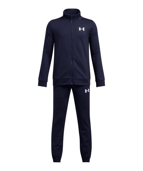UNDER ARMOUR(アンダーアーマー)の「UAライバル 二ット トラックスーツ(トレーニング/キッズ)(その他トップス・キッズ・ネイビー・140cm/150cm/160cm/130cm)」の1枚目の写真