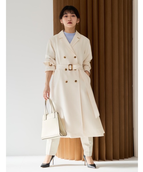 COHINA（コヒナ）の「とろみワンタックテーパードパンツ 【低身長・小柄女性】（スラックス・レディース・ベージュ/ブラック/ホワイト・S-Short/XS-Short/M-Regular/S-Regular/XS-Regular/M-Short）」の22枚目の写真