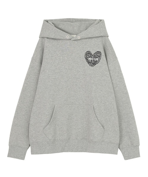 ZUCCa(ズッカ)の「HEART LOGO SWEATSHIRT(ニット/セーター・レディース・ブラック/ブルー/グレー・M size/X-LARGE)」の2枚目の写真