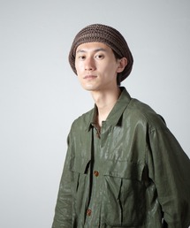 RACAL（ラカル）の「Linen Touch Cotton Knit Tam Beret / 擬麻コットンラスタタムベレー（ニットキャップ/ビーニー）」