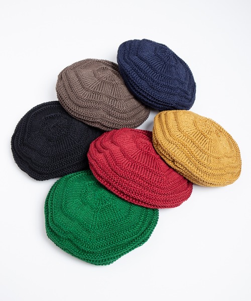 RACAL（ラカル）の「Linen Touch Cotton Knit Tam Beret / 擬麻コットンラスタタムベレー（ニットキャップ/ビーニー・メンズ・ブラック/モカ/ネイビー/イエロー/グリーン/レッド・FREE）」の12枚目の写真