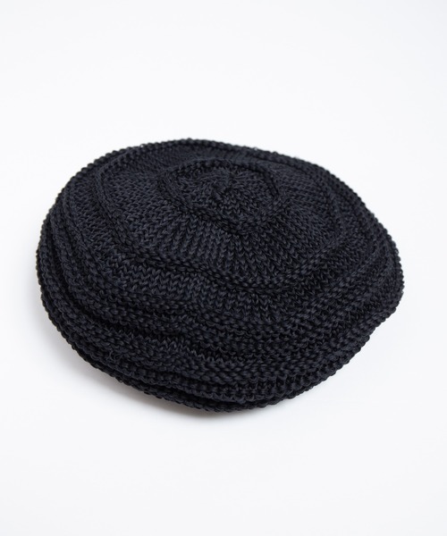 RACAL（ラカル）の「Linen Touch Cotton Knit Tam Beret / 擬麻コットンラスタタムベレー（ニットキャップ/ビーニー・メンズ・ブラック/モカ/ネイビー/イエロー/グリーン/レッド・FREE）」の13枚目の写真