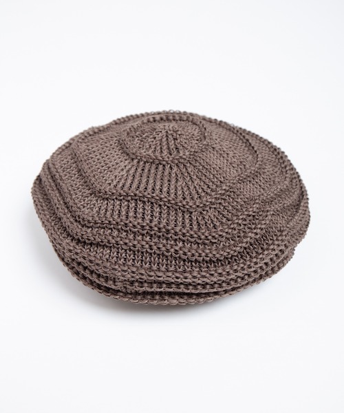 RACAL（ラカル）の「Linen Touch Cotton Knit Tam Beret / 擬麻コットンラスタタムベレー（ニットキャップ/ビーニー・メンズ・ブラック/モカ/ネイビー/イエロー/グリーン/レッド・FREE）」の14枚目の写真