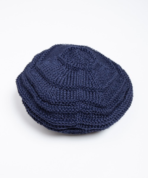 RACAL（ラカル）の「Linen Touch Cotton Knit Tam Beret / 擬麻コットンラスタタムベレー（ニットキャップ/ビーニー・メンズ・ブラック/モカ/ネイビー/イエロー/グリーン/レッド・FREE）」の15枚目の写真