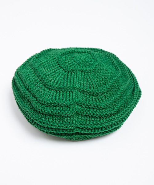 RACAL（ラカル）の「Linen Touch Cotton Knit Tam Beret / 擬麻コットンラスタタムベレー（ニットキャップ/ビーニー・メンズ・ブラック/モカ/ネイビー/イエロー/グリーン/レッド・FREE）」の16枚目の写真