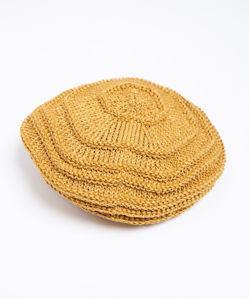 RACAL（ラカル）の「Linen Touch Cotton Knit Tam Beret / 擬麻コットンラスタタムベレー（ニットキャップ/ビーニー・メンズ・ブラック/モカ/ネイビー/イエロー/グリーン/レッド・FREE）」の17枚目の写真