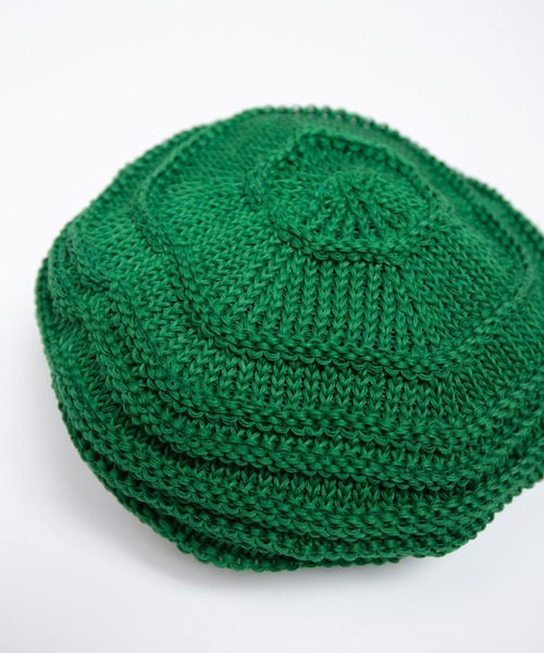RACAL（ラカル）の「Linen Touch Cotton Knit Tam Beret / 擬麻コットンラスタタムベレー（ニットキャップ/ビーニー・メンズ・ブラック/モカ/ネイビー/イエロー/グリーン/レッド・FREE）」の19枚目の写真