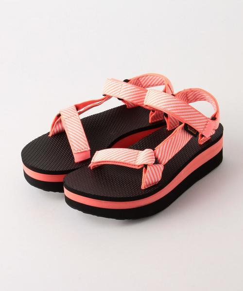 Another Edition（アナザーエディション）の「TEVA FLATFORM UNIVERSAL（サンダル・レディース・ホワイト/ブラック/ピンク・22.0cm/23.0cm/24.0cm）」の3枚目の写真