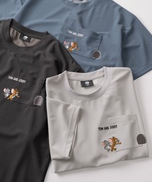 TOM&JERRY（トムアンドジェリー）の「【71】【TOM＆JERRY/トムとジェリー】アムンゼン ポケット刺繍 クルーネックTシャツ/接触冷感/吸水速乾/ユニセックス/レディース/メンズ（Tシャツ/カットソー）」