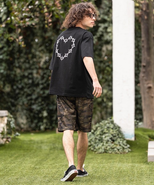 CAMBIO(カンビオ)の「mt10415- ビッグシルエットプリントT(Chain Heart) Tシャツ(2601128MCB)(Tシャツ/カットソー・メンズ・ネイビー/ホワイト/ブラック・XL/L/M/S)」の6枚目の写真