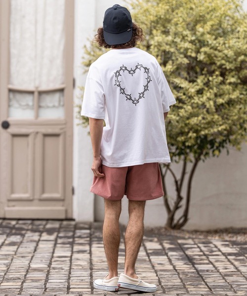 CAMBIO(カンビオ)の「mt10415- ビッグシルエットプリントT(Chain Heart) Tシャツ(2601128MCB)(Tシャツ/カットソー・メンズ・ネイビー/ホワイト/ブラック・XL/L/M/S)」の11枚目の写真