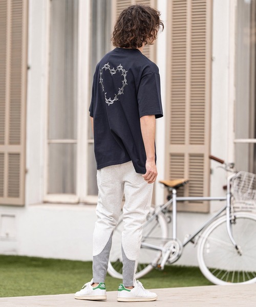 CAMBIO(カンビオ)の「mt10415- ビッグシルエットプリントT(Chain Heart) Tシャツ(2601128MCB)(Tシャツ/カットソー・メンズ・ネイビー/ホワイト/ブラック・XL/L/M/S)」の16枚目の写真