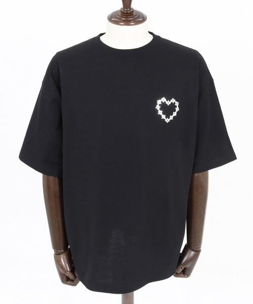 CAMBIO(カンビオ)の「mt10415- ビッグシルエットプリントT(Chain Heart) Tシャツ(2601128MCB)(Tシャツ/カットソー・メンズ・ネイビー/ホワイト/ブラック・XL/L/M/S)」の19枚目の写真