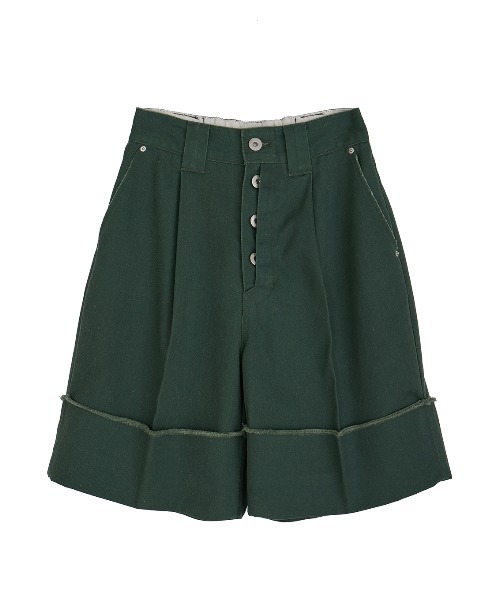 Ameri(アメリ)の「Dickies × Ameri HALF PANTS(チノパンツ・レディース・ベージュ/ブラック/グリーン・MEDIUM/SMALL)」の3枚目の写真