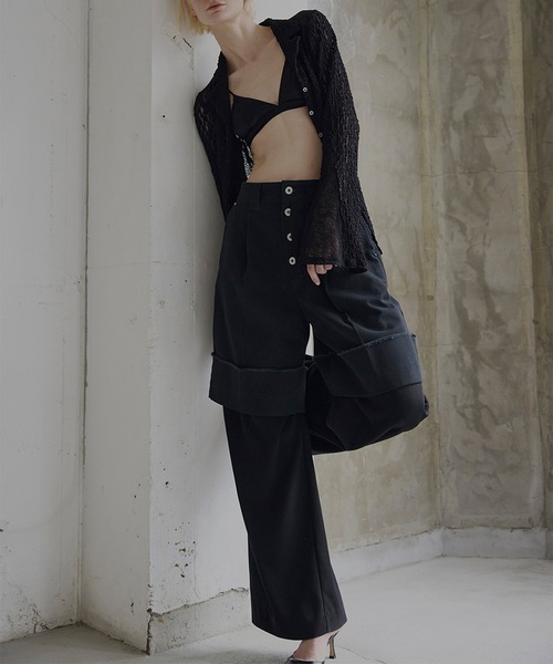 Ameri(アメリ)の「Dickies × Ameri HALF PANTS(チノパンツ・レディース・ベージュ/ブラック/グリーン・MEDIUM/SMALL)」の8枚目の写真