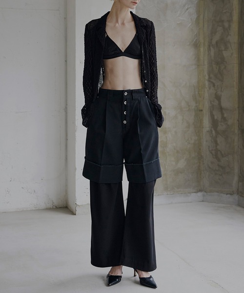 Ameri(アメリ)の「Dickies × Ameri HALF PANTS(チノパンツ・レディース・ベージュ/ブラック/グリーン・MEDIUM/SMALL)」の10枚目の写真