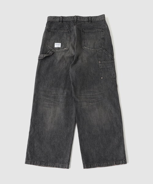 DAIRIKU(ダイリク)の「DAIRIKU / ダイリク Vintage Washed Painter Denim Wide(デニムパンツ・メンズ・ブラック/ブルー系その他・SMALL/LARGE/MEDIUM)」の3枚目の写真
