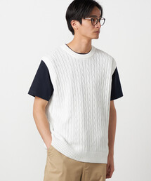 COMME CA ISM | ケーブルニットベスト(ニット/セーター)