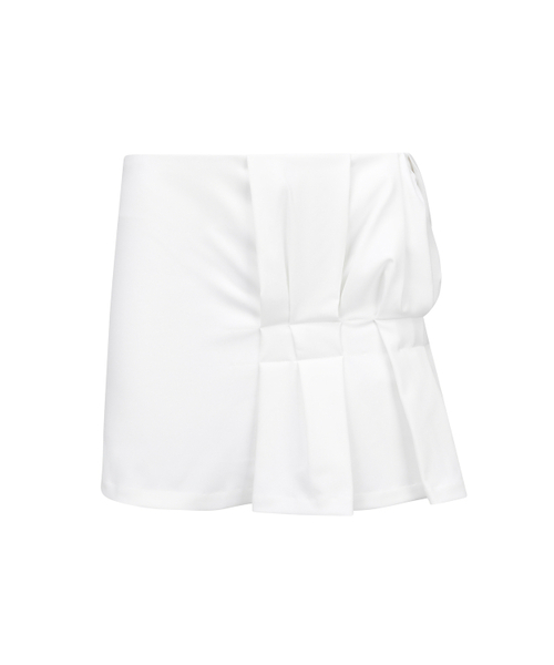 NACHE(ナチェ)の「FOLDED MINI SKIRT IVORY(スカート・レディース・その他・0/1)」の2枚目の写真