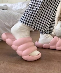 SEU（エスイーユー）の「マシュマロ ルック もこもこ ボリューム サンダル パステル スリッパ 可愛い オフィスカジュアル きれいめカジュアル 韓国風（ルームシューズ/スリッパ）」