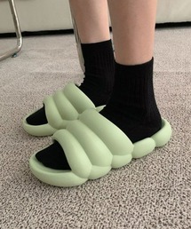 SEU（エスイーユー）の「マシュマロ ルック もこもこ ボリューム サンダル パステル スリッパ 可愛い オフィスカジュアル きれいめカジュアル 韓国風（ルームシューズ/スリッパ）」