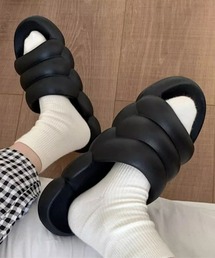 SEU（エスイーユー）の「マシュマロ ルック もこもこ ボリューム サンダル パステル スリッパ 可愛い オフィスカジュアル きれいめカジュアル 韓国風（ルームシューズ/スリッパ）」