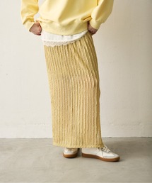 uchi.（ウチ）の「レース編みレイヤードスカート（ペチコート付き）（スカート）」