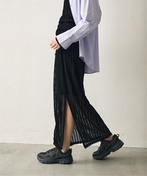 uchi.（ウチ）の「レース編みレイヤードスカート（ペチコート付き）（スカート）」