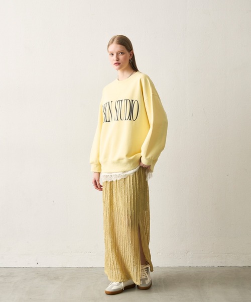 uchi.（ウチ）の「レース編みレイヤードスカート（ペチコート付き）（スカート・レディース・イエロー/オフホワイト/ブラック・FREE）」の16枚目の写真