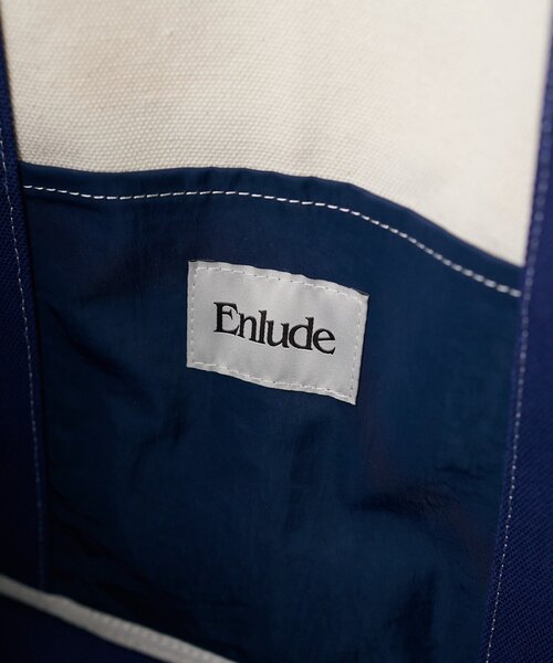 DISCOAT（ディスコート）の「【Enlude】キャンバスナイロンコンビトートバック（トートバッグ・レディース・アイボリー/ブラック/グリーン・FREE）」の4枚目の写真