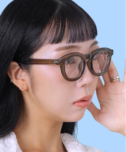 CONTROL FREAK / CTFK（コントロールフリーク）の「CONTROL FREAK(コントロールフリーク)太フレームクリアレンズ（サングラス・レディース・ブラウン/カーキ・FREE）」の4枚目の写真