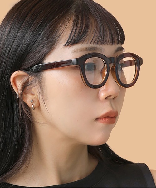 CONTROL FREAK / CTFK（コントロールフリーク）の「CONTROL FREAK(コントロールフリーク)太フレームクリアレンズ（サングラス・レディース・ブラウン/カーキ・FREE）」の9枚目の写真