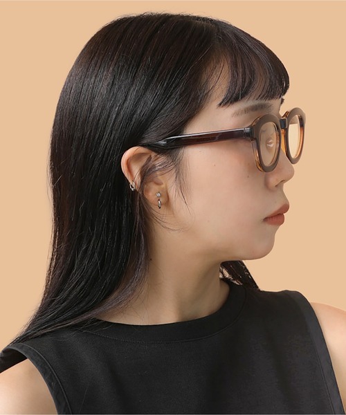 CONTROL FREAK / CTFK（コントロールフリーク）の「CONTROL FREAK(コントロールフリーク)太フレームクリアレンズ（サングラス・レディース・ブラウン/カーキ・FREE）」の10枚目の写真