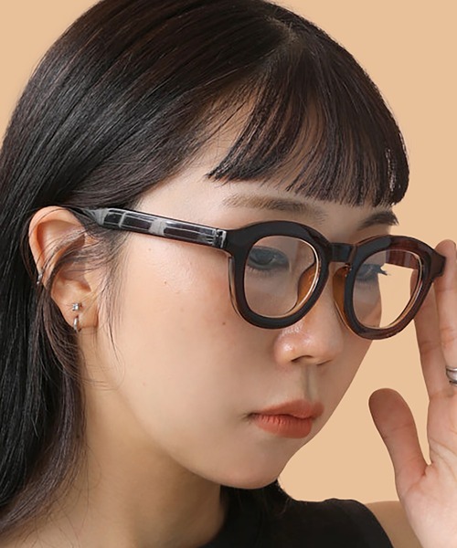 CONTROL FREAK / CTFK（コントロールフリーク）の「CONTROL FREAK(コントロールフリーク)太フレームクリアレンズ（サングラス・レディース・ブラウン/カーキ・FREE）」の11枚目の写真