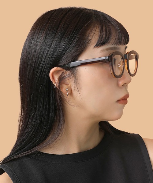 CONTROL FREAK / CTFK（コントロールフリーク）の「CONTROL FREAK(コントロールフリーク)太フレームクリアレンズ（サングラス・レディース・ブラウン/カーキ・FREE）」の13枚目の写真