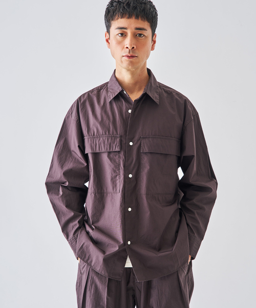 EDIFICE（エディフィス）の「タイプライター シャツ（シャツ/ブラウス・メンズ・ブラウン/グリーン/アイボリー・MEDIUM/LARGE）」の6枚目の写真