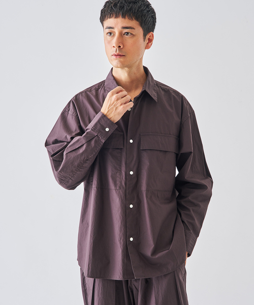 EDIFICE（エディフィス）の「タイプライター シャツ（シャツ/ブラウス・メンズ・ブラウン/グリーン/アイボリー・MEDIUM/LARGE）」の7枚目の写真