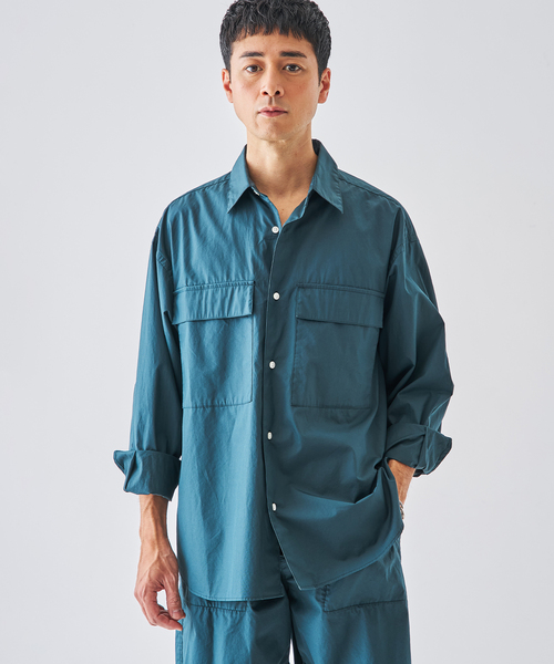 EDIFICE（エディフィス）の「タイプライター シャツ（シャツ/ブラウス・メンズ・ブラウン/グリーン/アイボリー・MEDIUM/LARGE）」の14枚目の写真