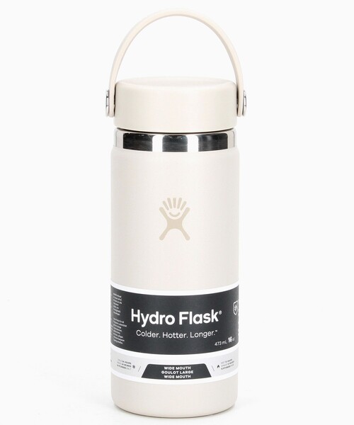 HYDRO FLASK(ハイドロフラスク)の「Hydro Flask/ハイドロフラスク 16OZ WIDE MOUTH(水筒・メンズ・ベージュ/ホワイト/ライトグレー/オリーブ/ピンク/ネイビー/ブルーグリーン/ピンク系その他/ブラック/パープル・ONE SIZE)」の5枚目の写真