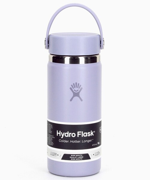 HYDRO FLASK(ハイドロフラスク)の「Hydro Flask/ハイドロフラスク 16OZ WIDE MOUTH(水筒・メンズ・ベージュ/ホワイト/ライトグレー/オリーブ/ピンク/ネイビー/ブルーグリーン/ピンク系その他/ブラック/パープル・ONE SIZE)」の8枚目の写真