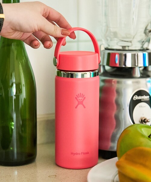 HYDRO FLASK(ハイドロフラスク)の「Hydro Flask/ハイドロフラスク 16OZ WIDE MOUTH(水筒・メンズ・ベージュ/ホワイト/ライトグレー/オリーブ/ピンク/ネイビー/ブルーグリーン/ピンク系その他/ブラック/パープル・ONE SIZE)」の10枚目の写真