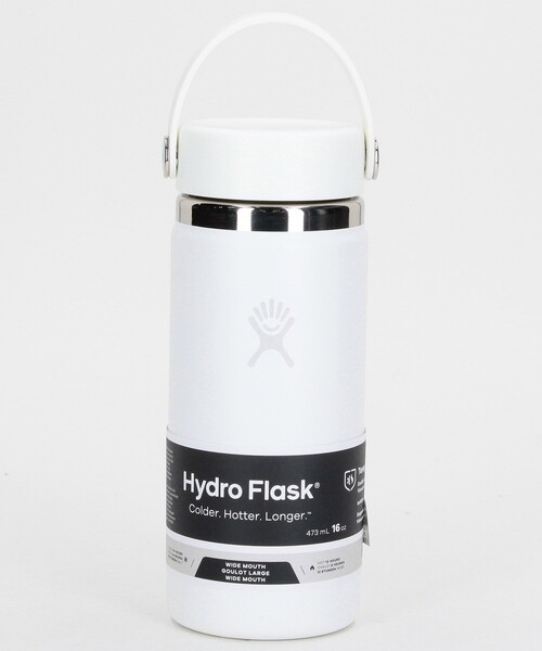 HYDRO FLASK(ハイドロフラスク)の「Hydro Flask/ハイドロフラスク 16OZ WIDE MOUTH(水筒・メンズ・ベージュ/ホワイト/ライトグレー/オリーブ/ピンク/ネイビー/ブルーグリーン/ピンク系その他/ブラック/パープル・ONE SIZE)」の2枚目の写真