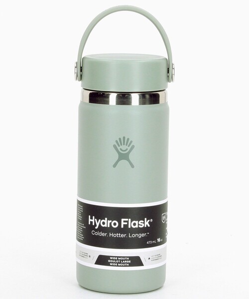 HYDRO FLASK(ハイドロフラスク)の「Hydro Flask/ハイドロフラスク 16OZ WIDE MOUTH(水筒・メンズ・ベージュ/ホワイト/ライトグレー/オリーブ/ピンク/ネイビー/ブルーグリーン/ピンク系その他/ブラック/パープル・ONE SIZE)」の6枚目の写真